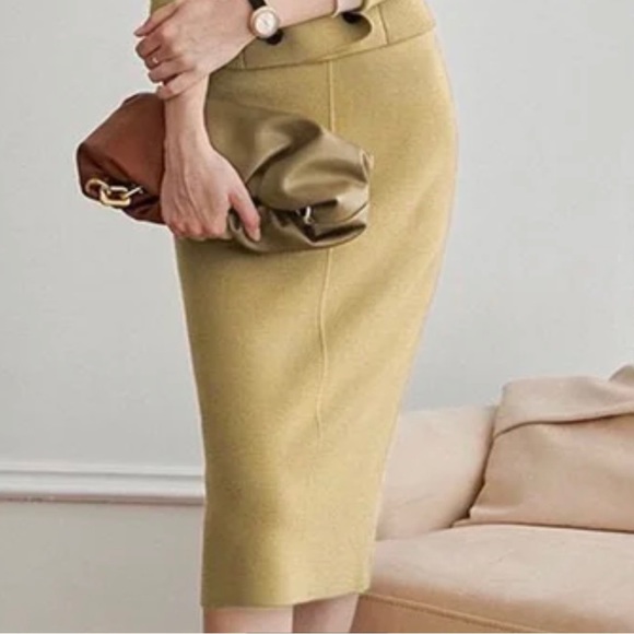 STYLEWE Dresses & Skirts - STYLEWE MIDI Knitted Skirt Women’s Large Khaki